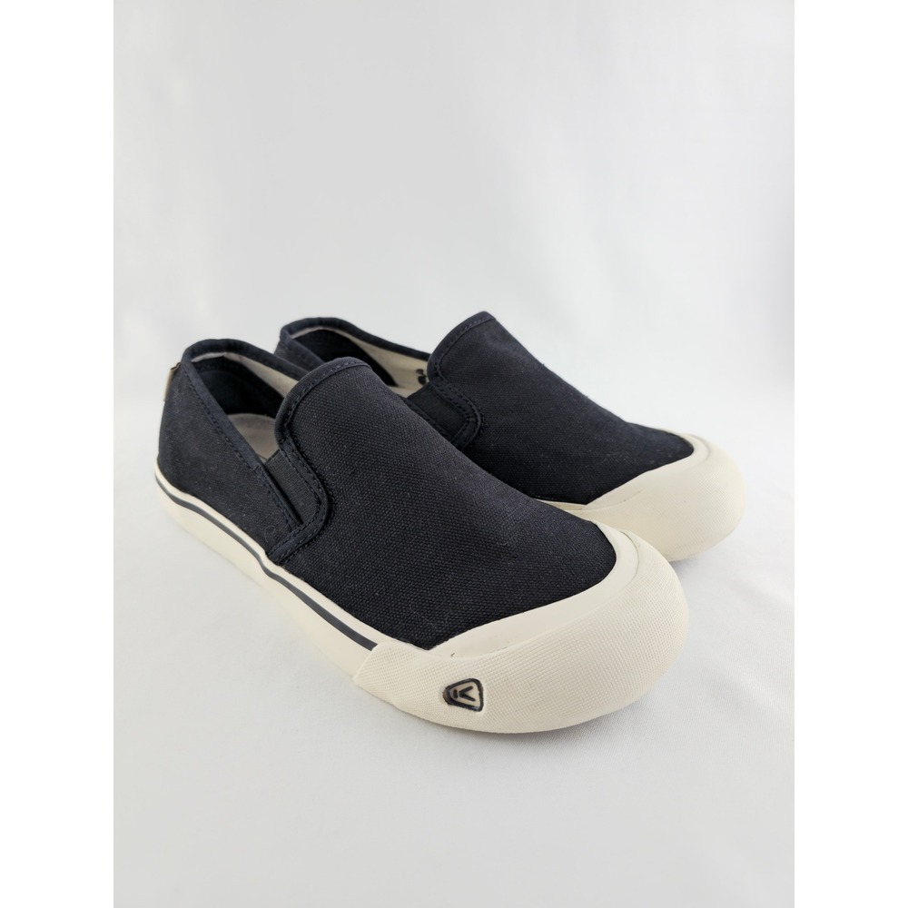 KEEN Men's Black Canvas Slip On Sneakers Reinforced Toe 8 - Picture 3 of 16